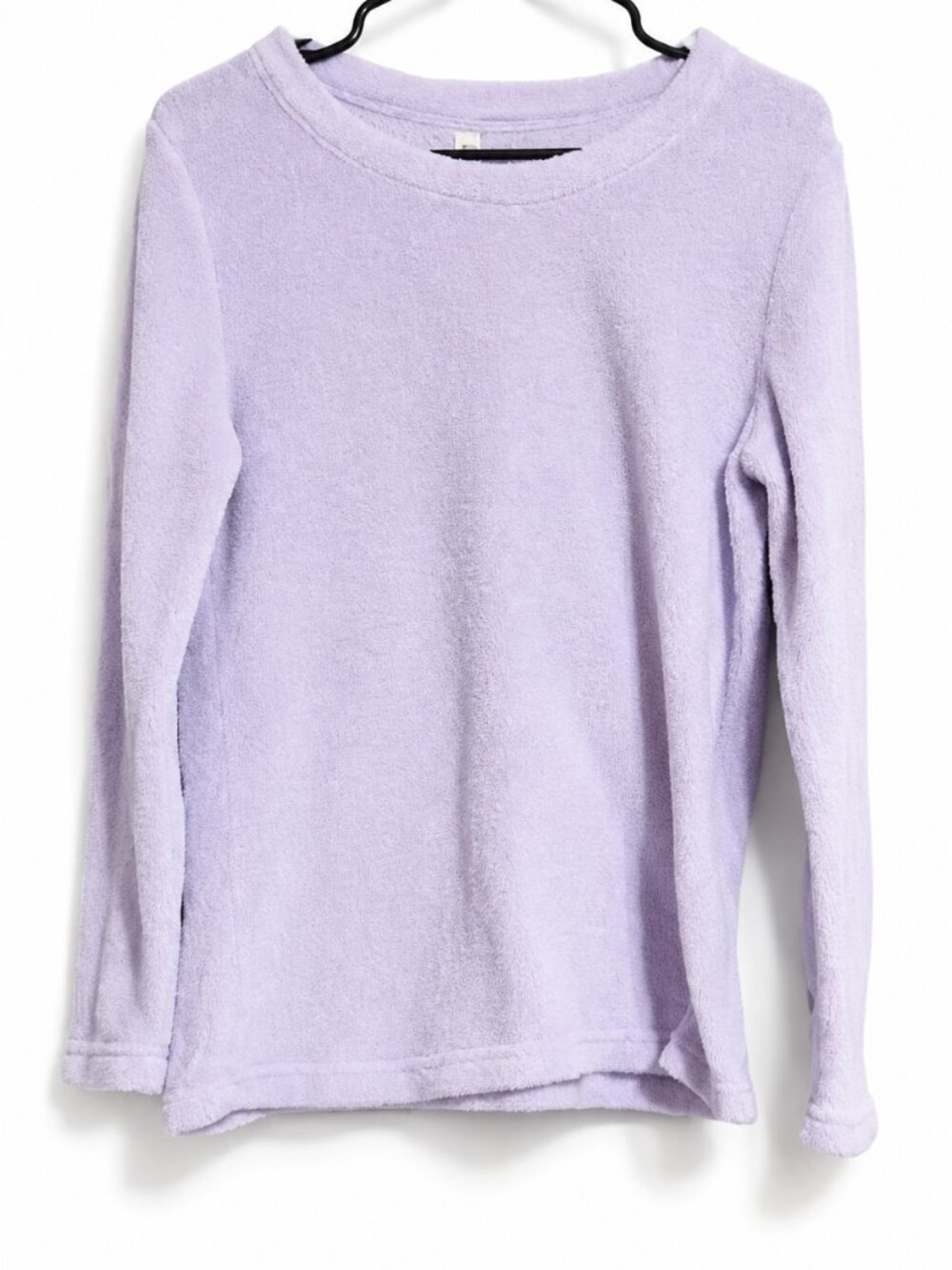 PINK Victoria's Secret Lavender Plush Fleece Crew Neck Sweatshirt Medium